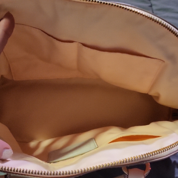 Coach Two-Tone Leather Satchel - Picture 3 of 8